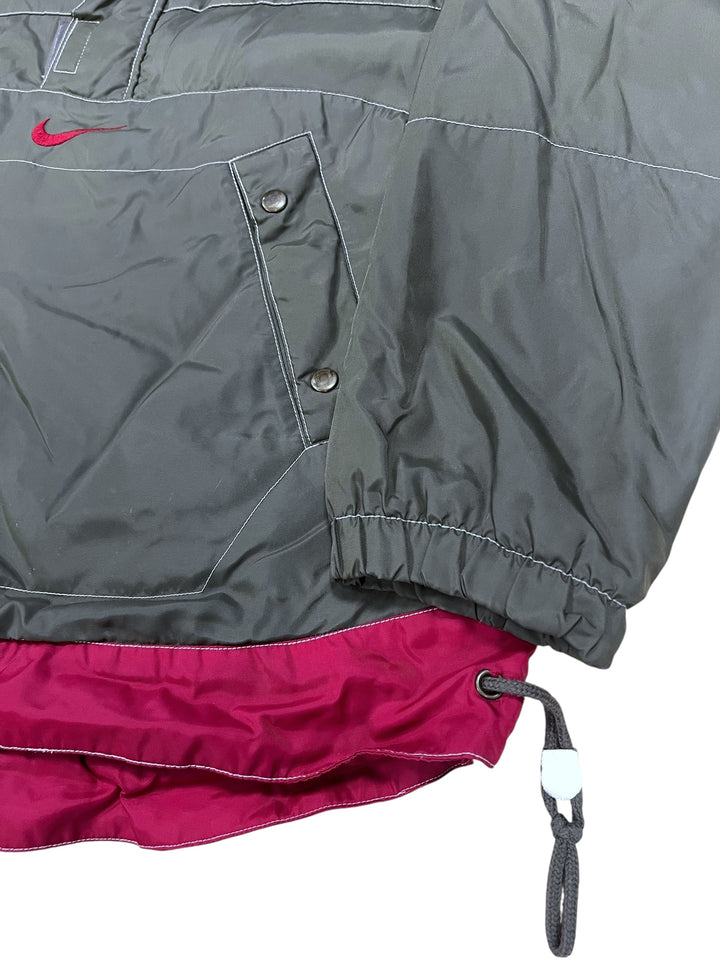 Nike 2000s embroidered swoosh pullover windbreaker jacket men’s oversized small