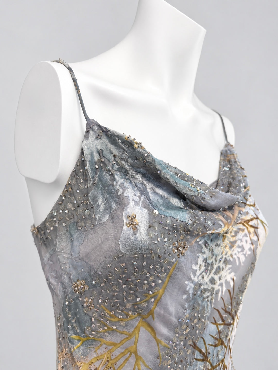 Caterina Masoni embellished silk dress