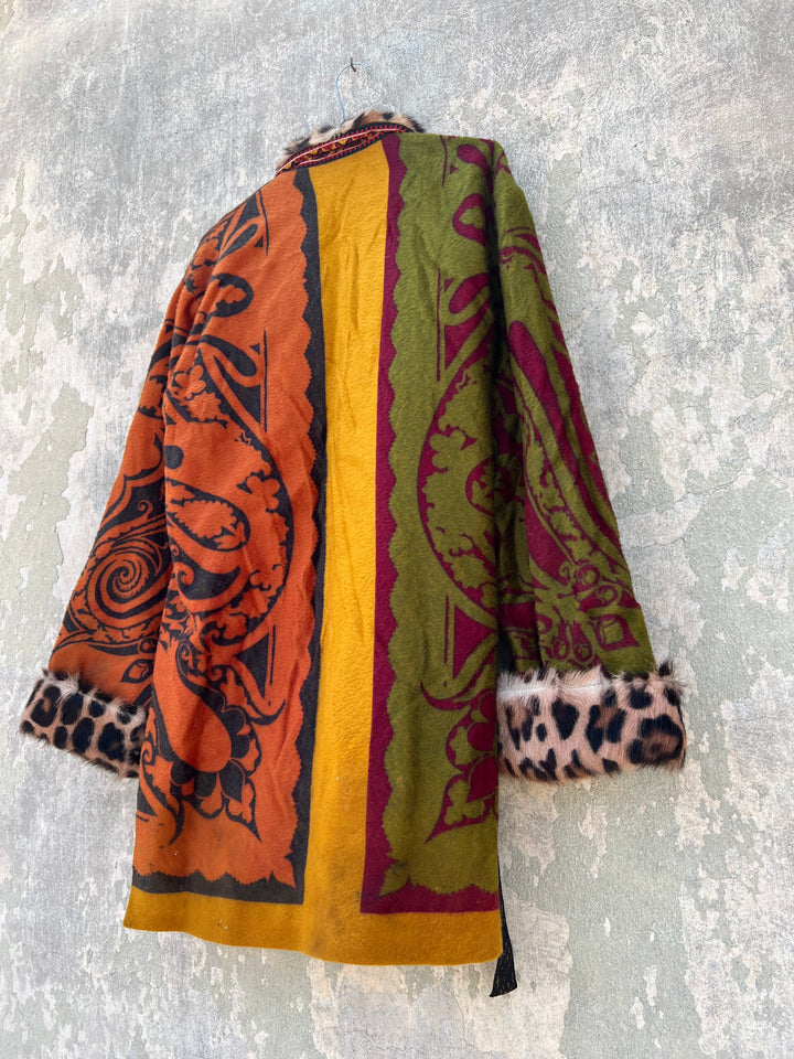 ETRO Rare leopard fur details coat women’s medium