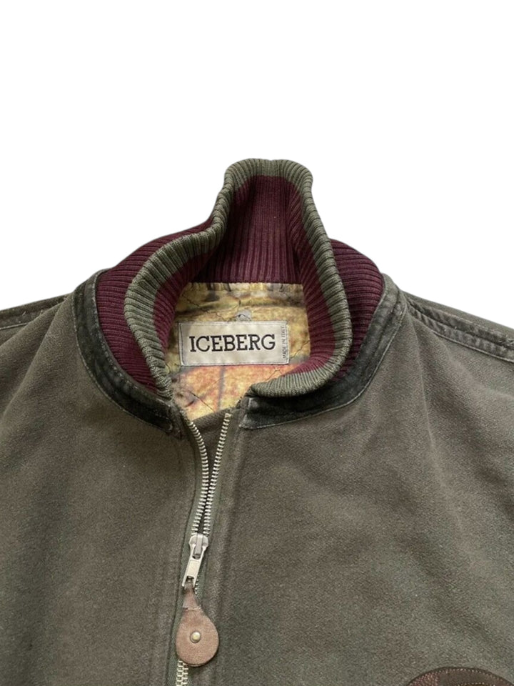 1990s Iceberg Bomber Jacket Cartoon Car Motif