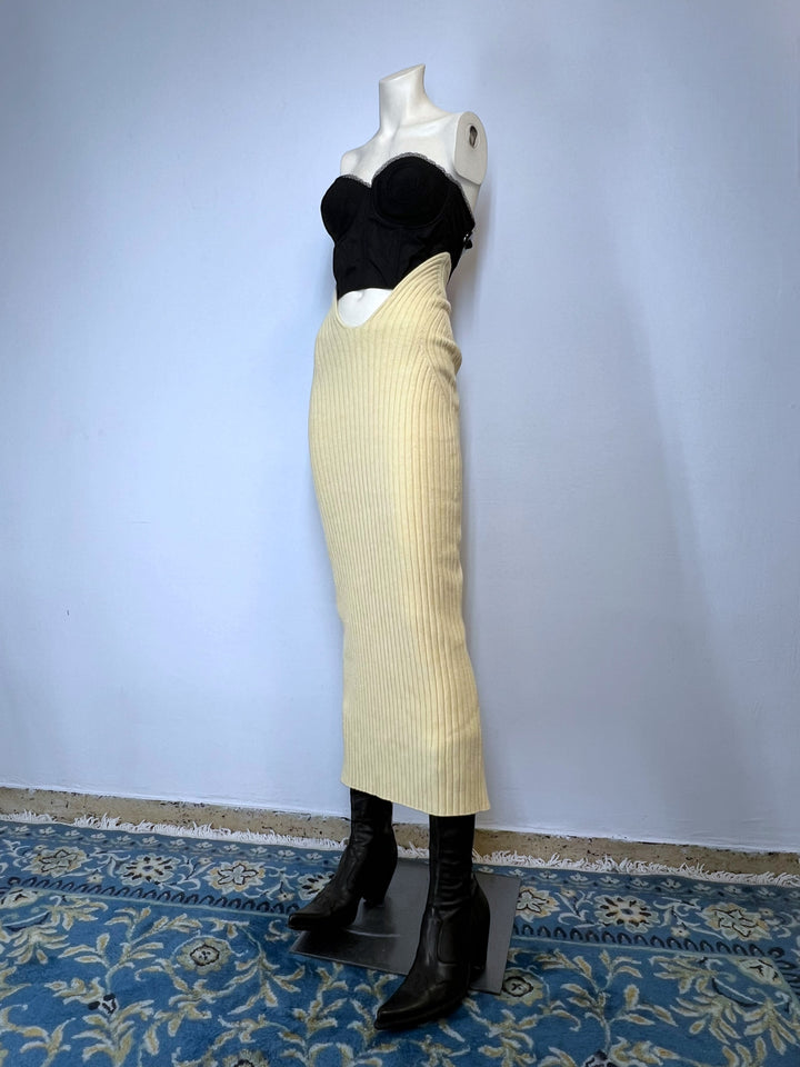 Burberry vintage knit skirt M/L