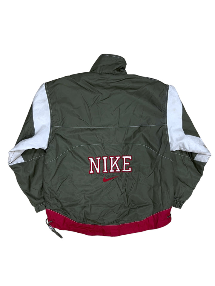 Nike 2000s embroidered swoosh pullover windbreaker jacket men’s oversized small