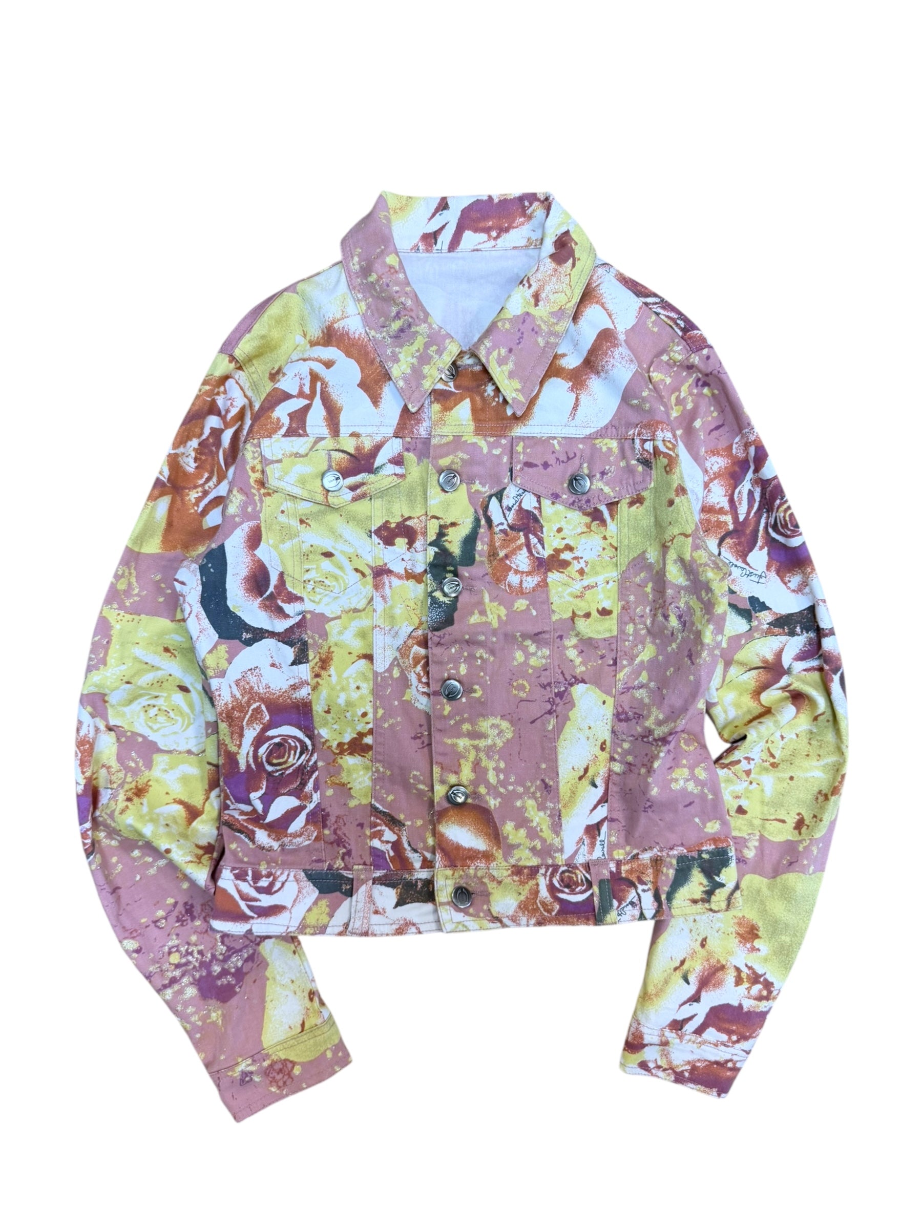 Just Cavalli S/S2004 full print floral denim jacket – Rats Vintage