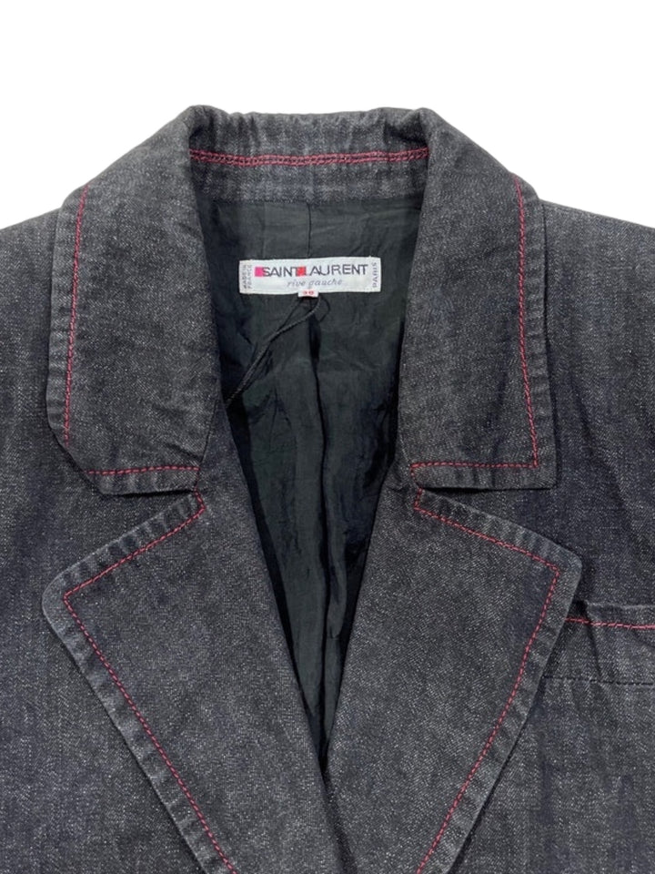 Yves Saint Laurent Denim Blazer Women's Small