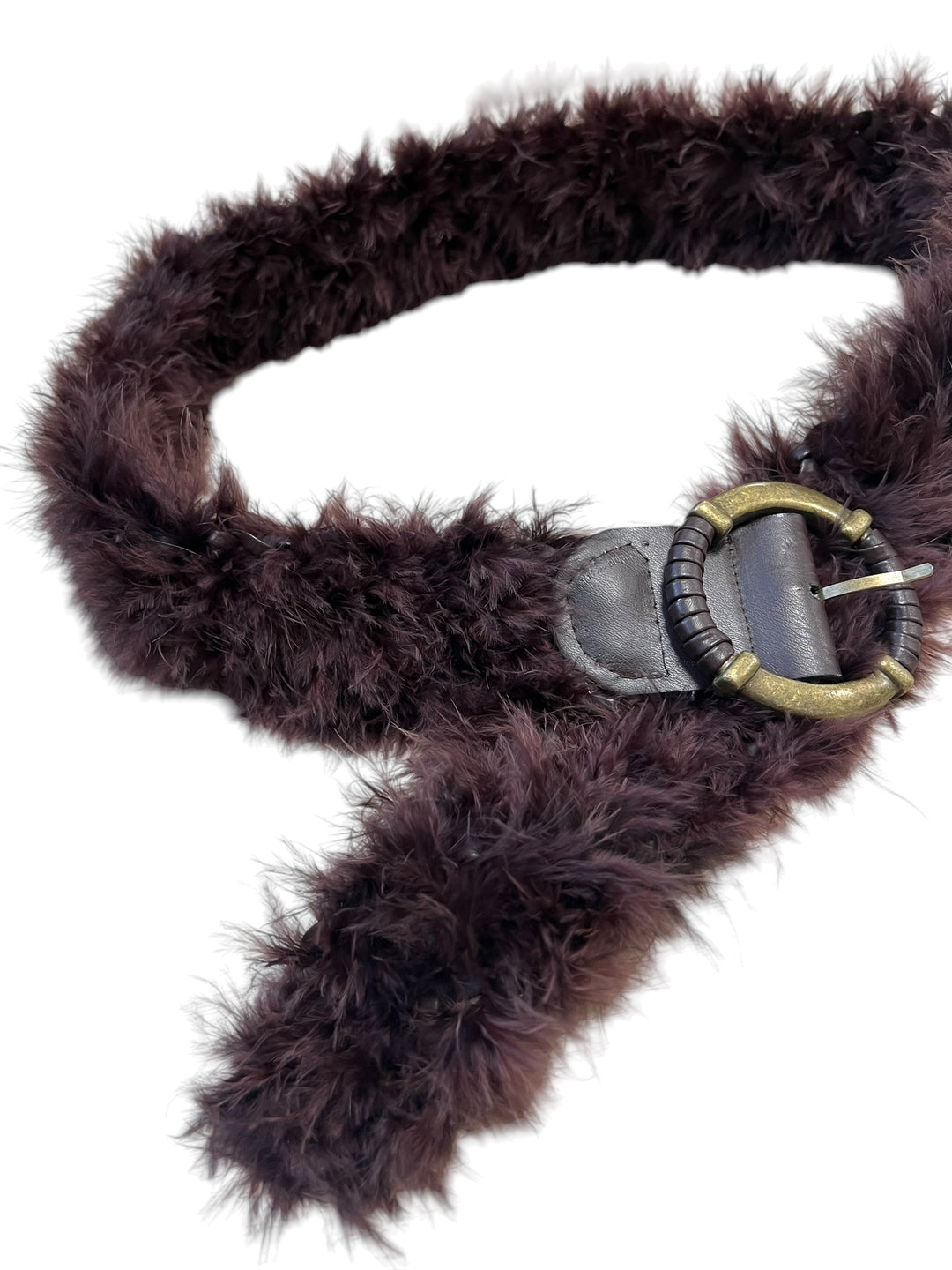 Vintage faux fur belt