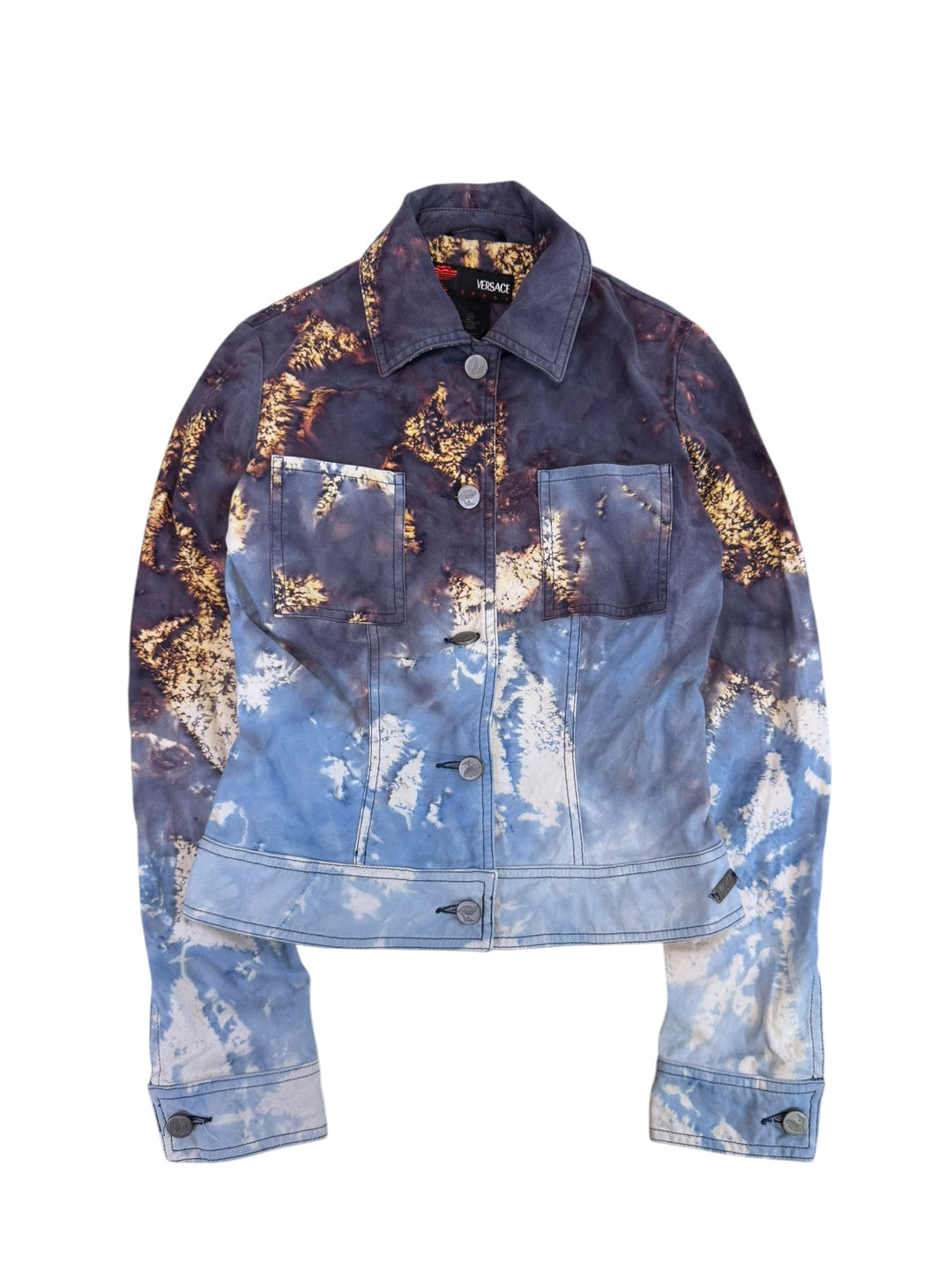 Versace Sport 2000s printed fitted jacket