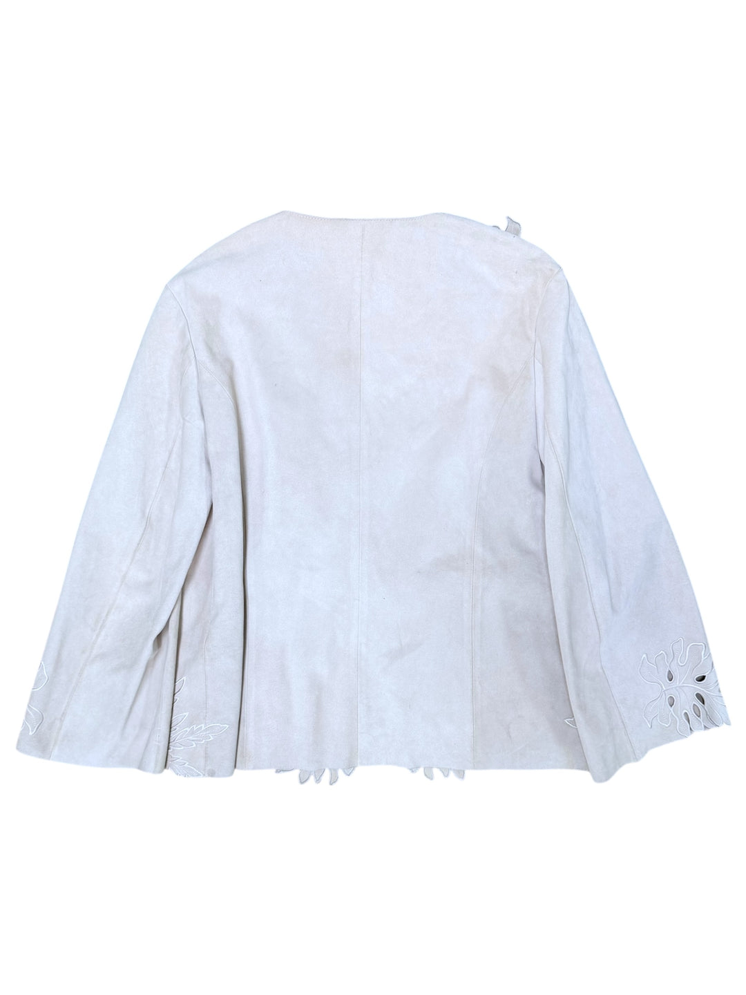 Blumarine suede leather jacket beige IT 40