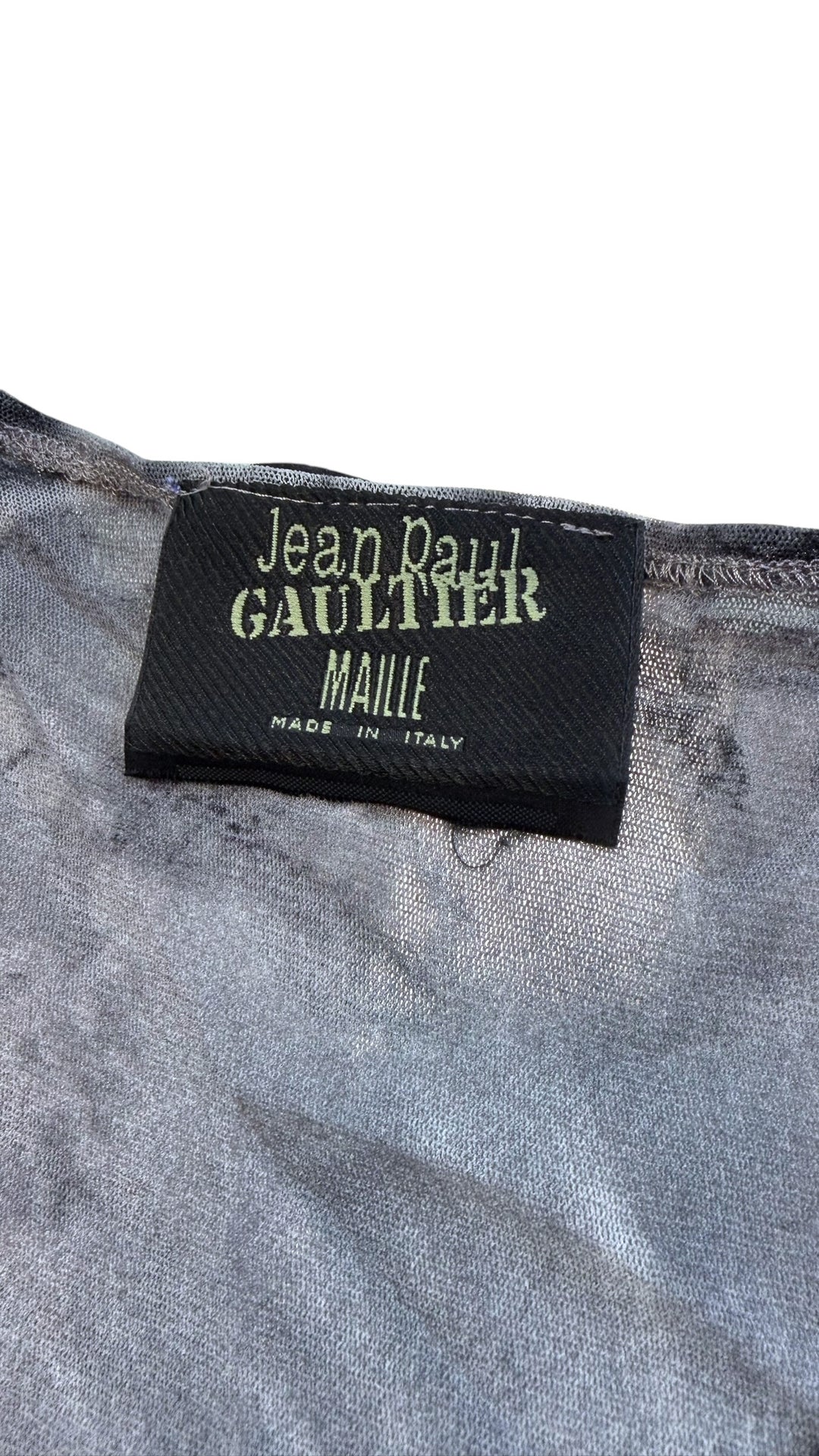Jean Paul Gaultier Hindu Goddess sheer mesh top