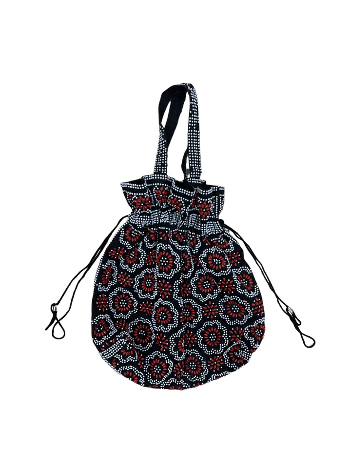 Y2K beaded tote purse