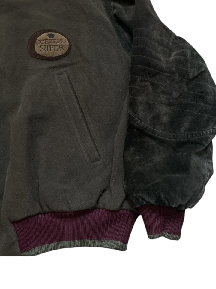 1990s Iceberg Bomber Jacket Cartoon Car Motif