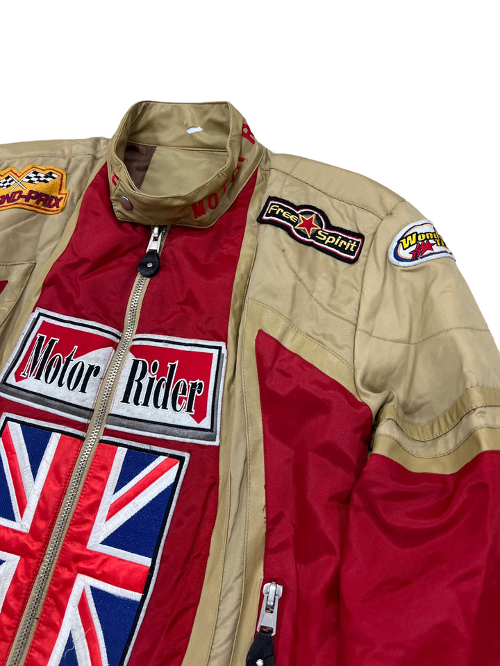 United Kingdom Vintage Donnington Racing Motorcycle Jacket Men’s Oversized Small