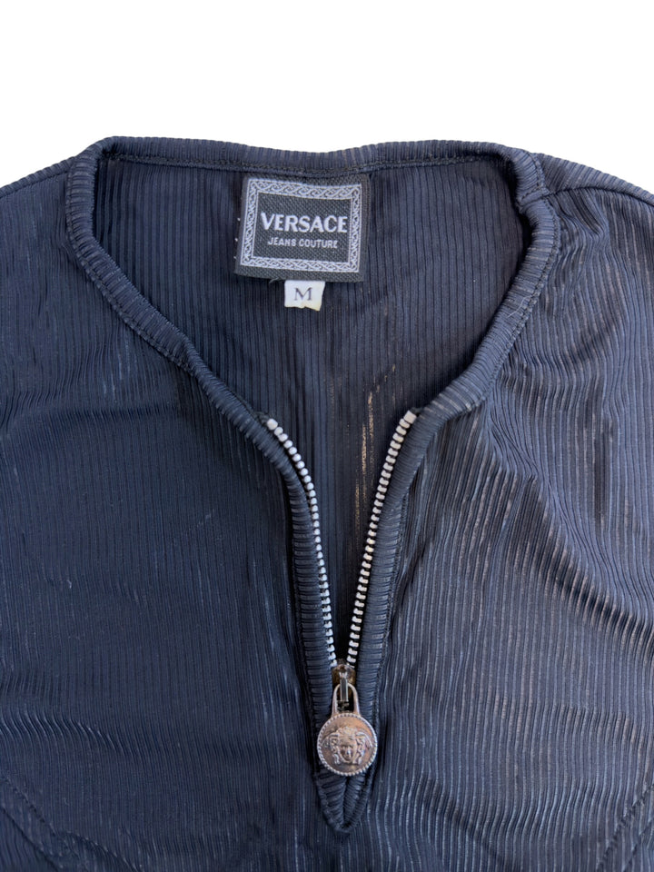Versace Jeans Couture cropped zip top