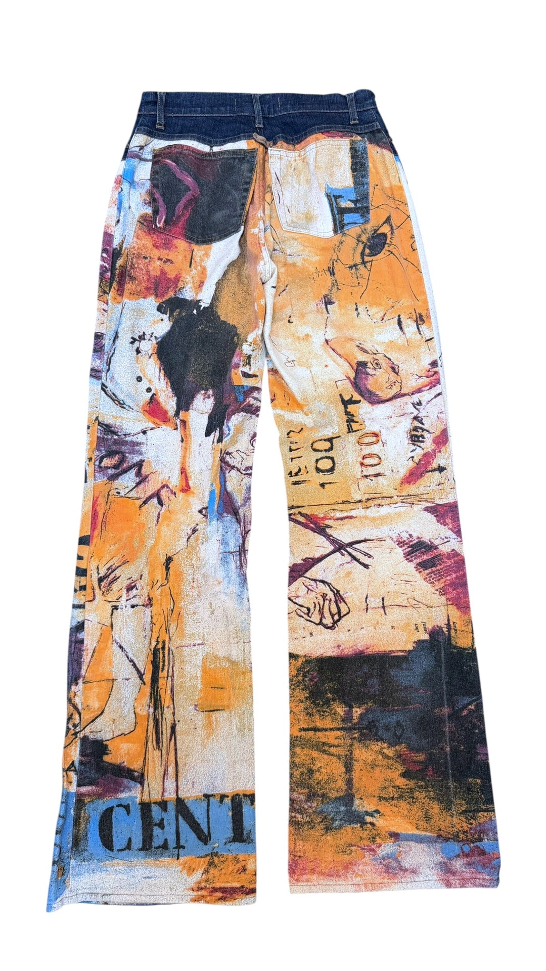 2000s Just Cavalli Archive French Dynasty Napoleon Denim Pants