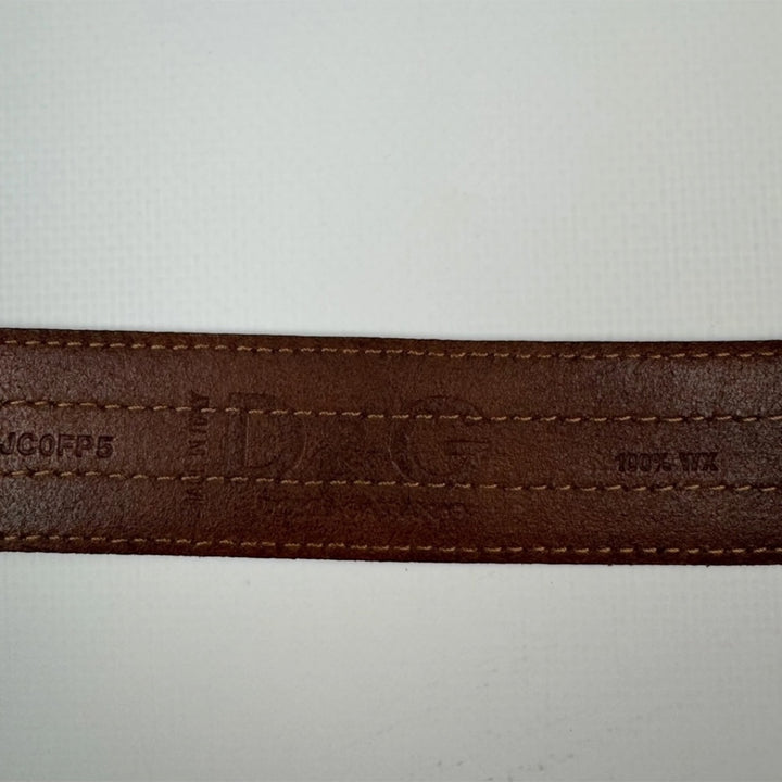 Dolce&Gabbana oversized logo buckle leather belt