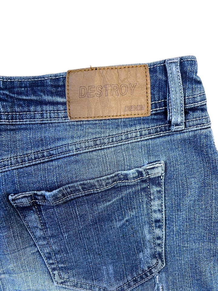 Vintage denim mini skirt small(36)