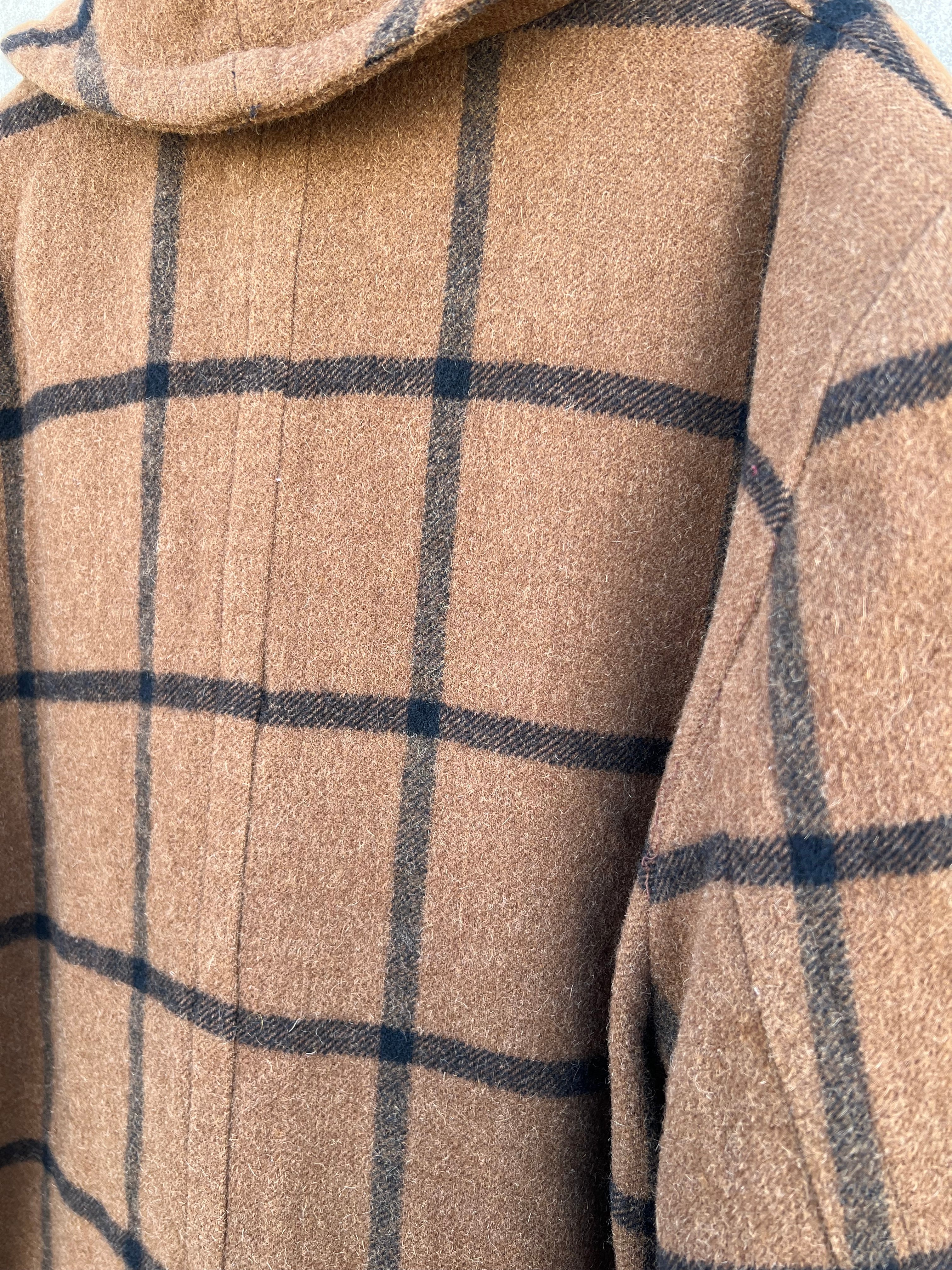 【GUCCI】1980s Check Pattern Chester Coat 03B4851F-CFDE-42FF-B84D-
