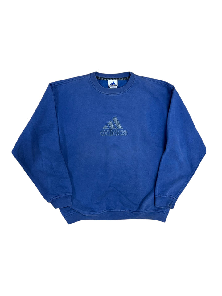 Adidas vintage washed blue sweatshirt men’s large