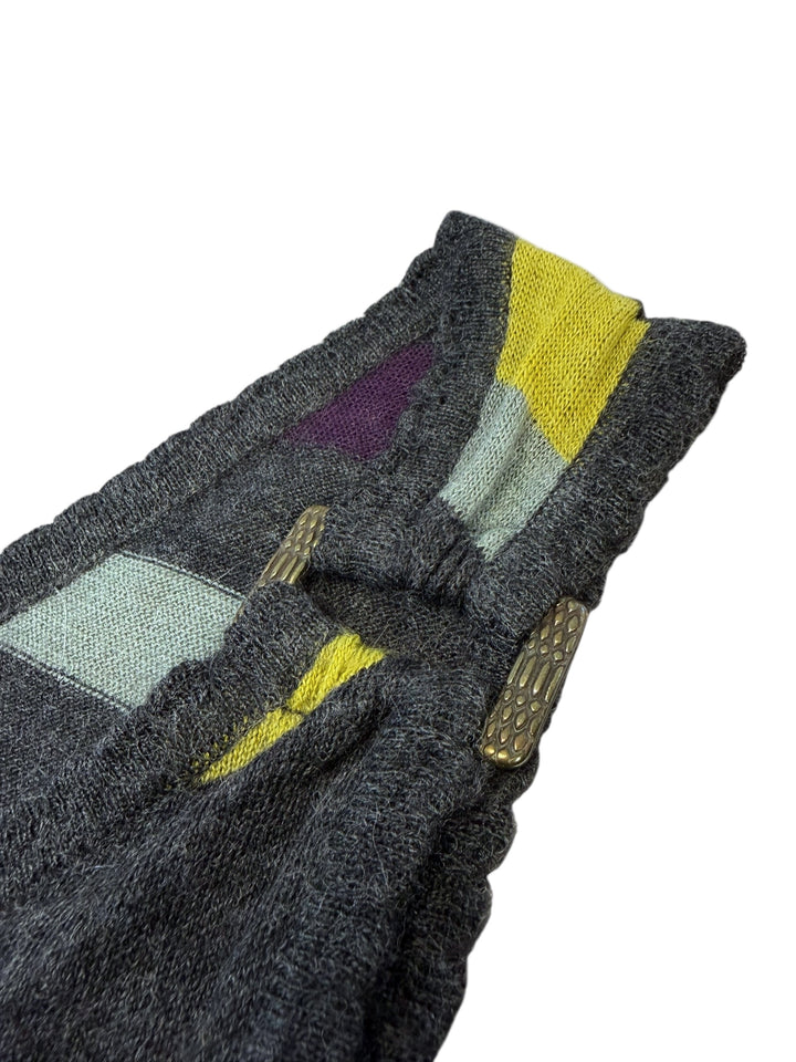 Just Cavalli striped knit flared-hem top small