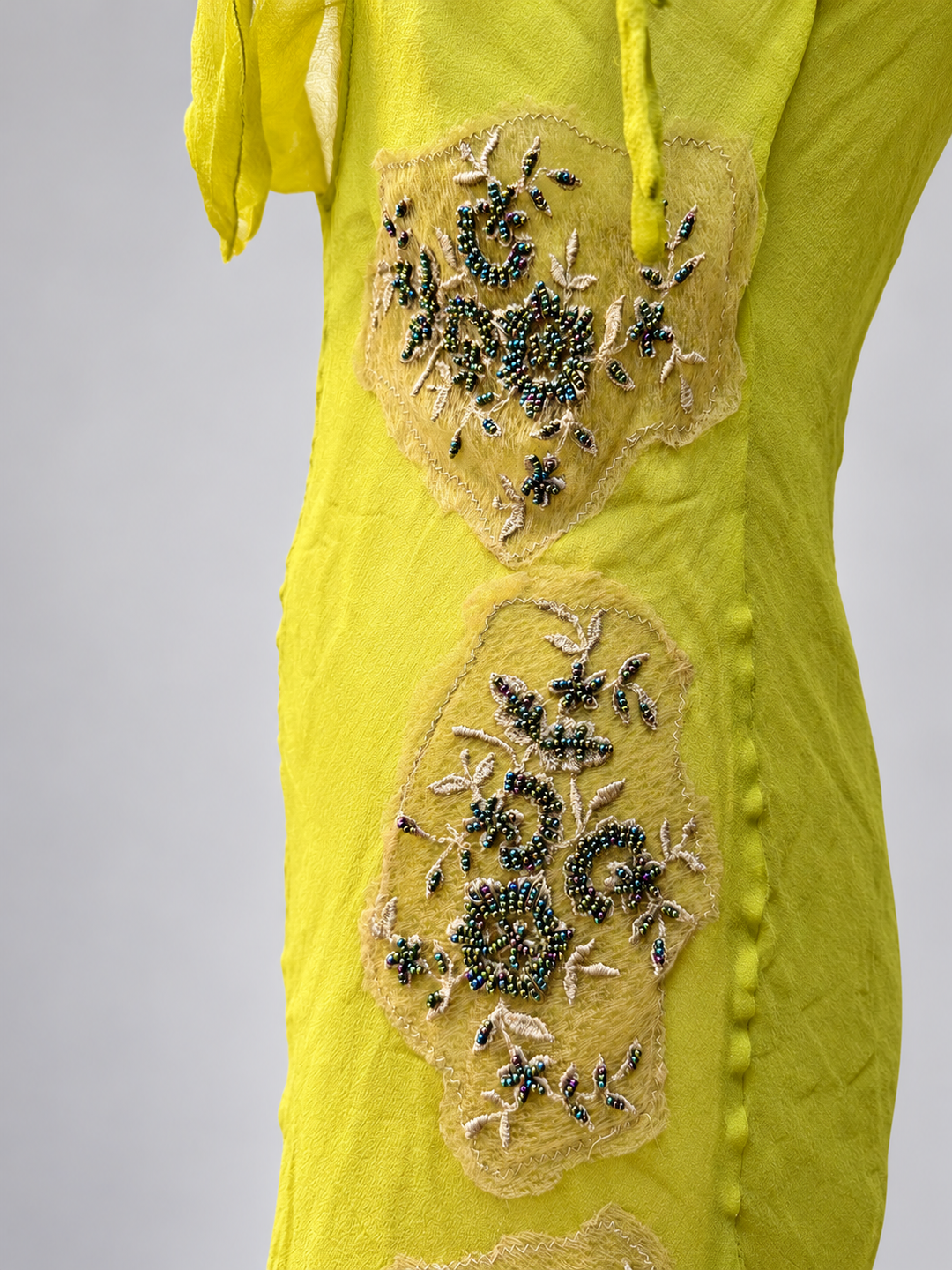 Paola Frani embellished silk midi dress