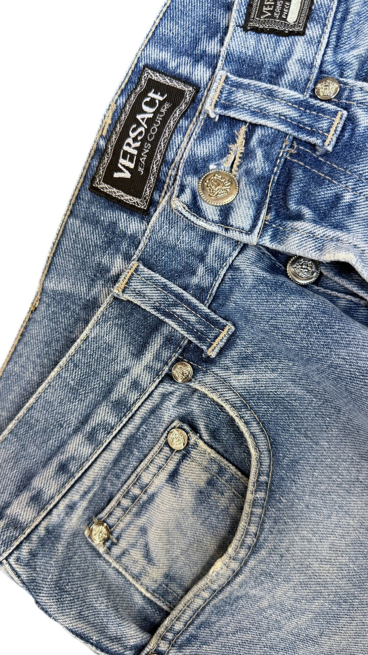 Versace Jeans Couture light wash straight leg jeans