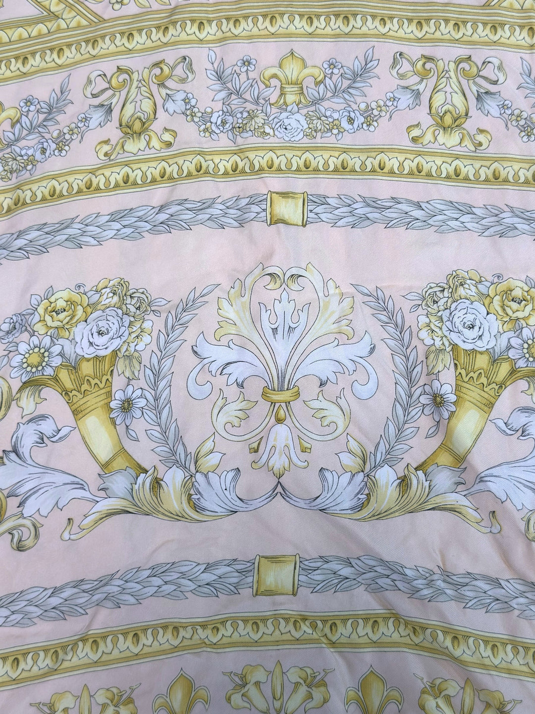 Christian Dior Coordonnés vintage silk baroque print top