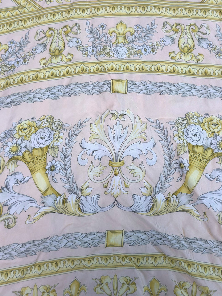 Christian Dior Coordonnés vintage silk baroque print top