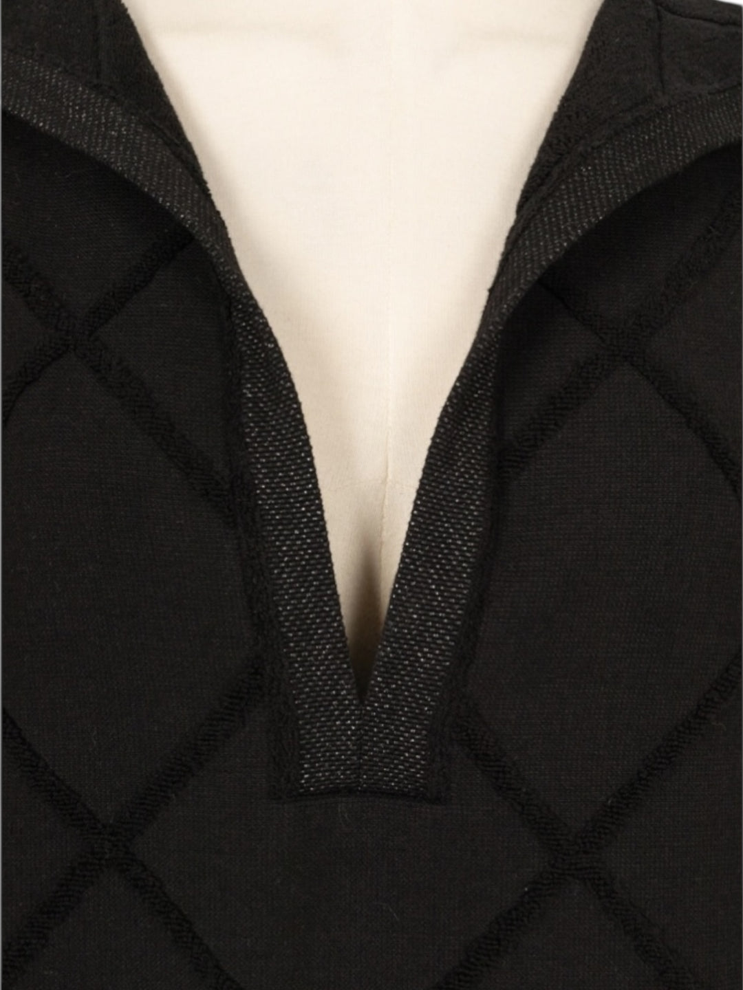 Chanel black hooded terry mini dress xs-s