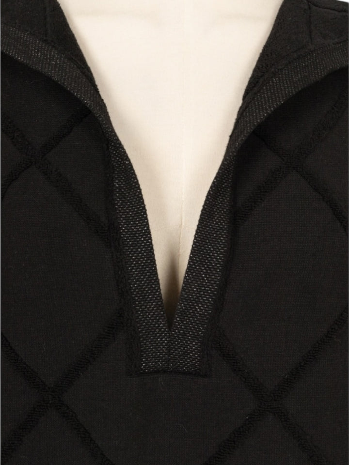 Chanel black hooded terry mini dress xs-s