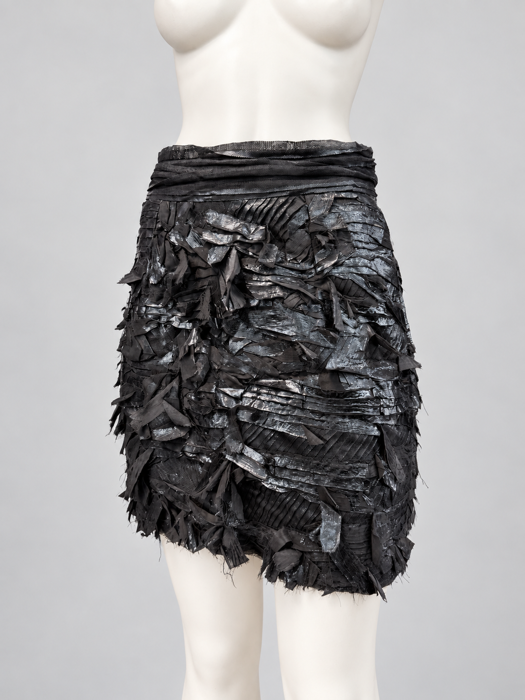 Elisabetta Franchi Celyn b. textured black skirt