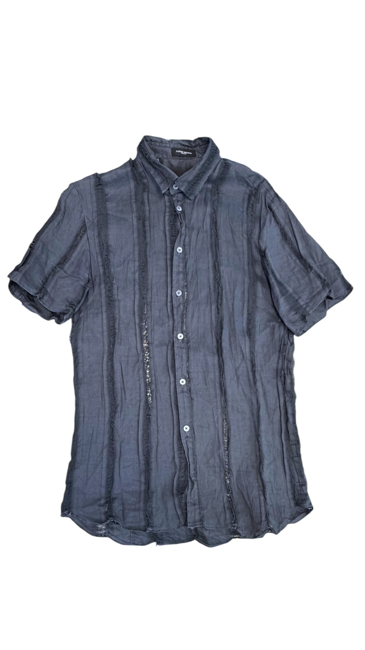 Costume National Homme distressed seam shirt