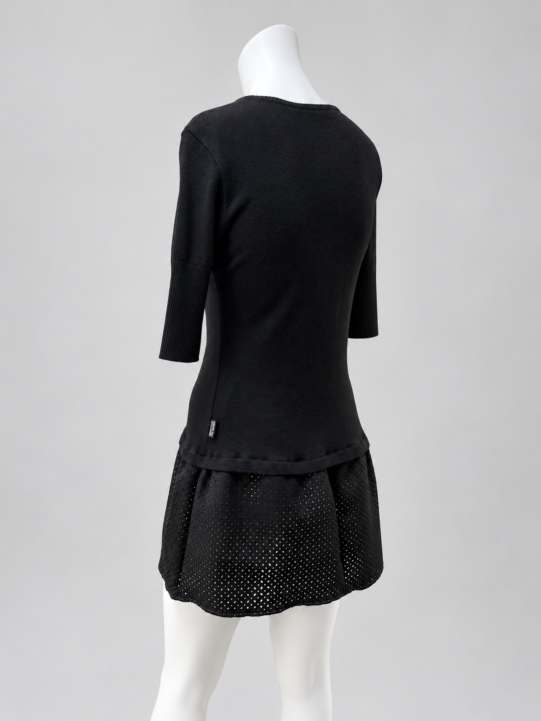 Versace Jeans Couture FW2003 crystallised rib knit dress