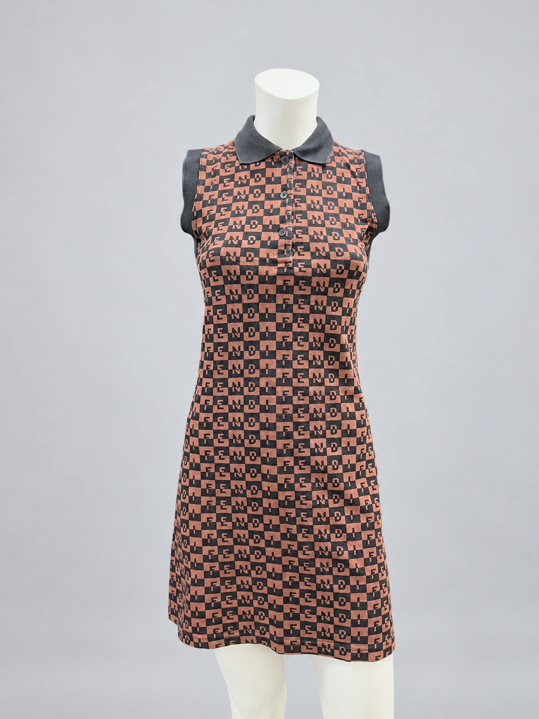 Fendi Vintage Monogram Polo Dress S/M