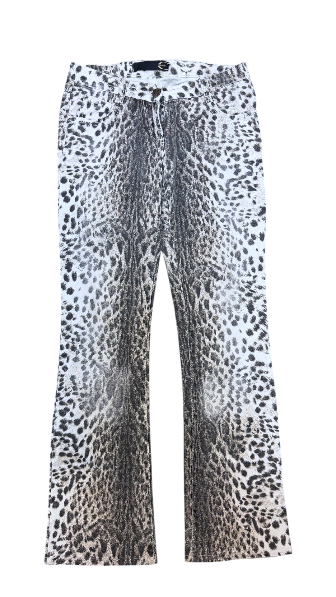Just Cavalli low waist leopard print straight jeans