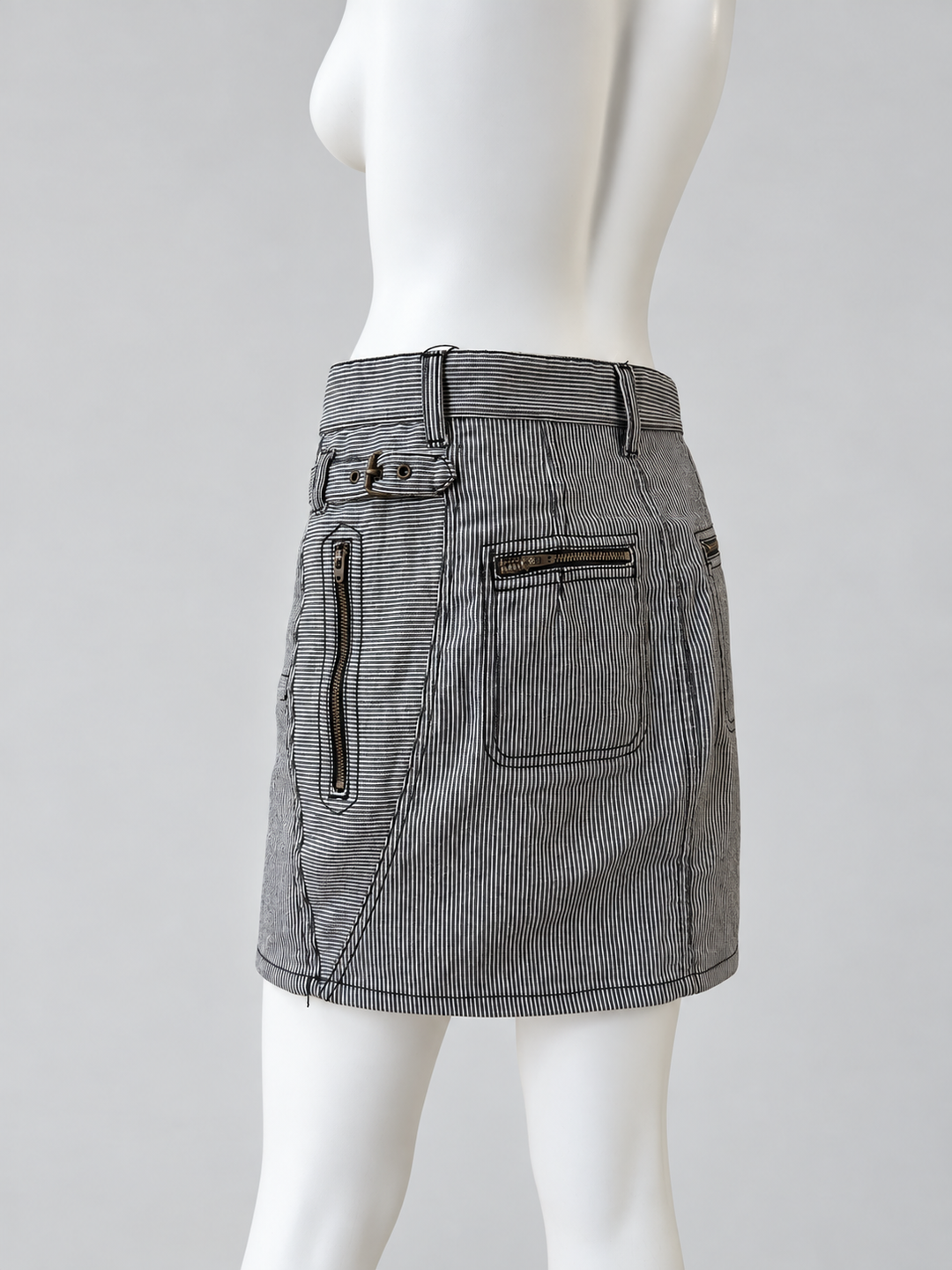Chloé striped utility mini skirt