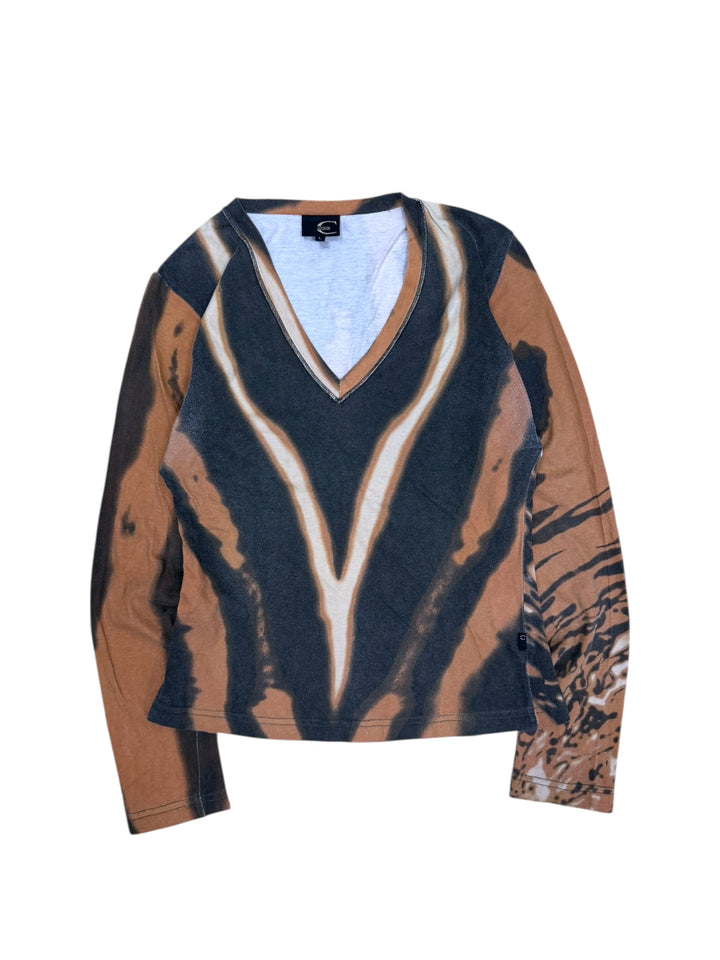 Just Cavalli ‘Tiger V’ tie-dye print top large