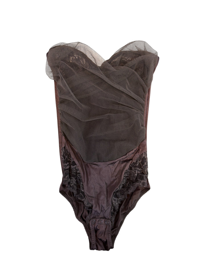 La Perla draped tulle lace bodysuit