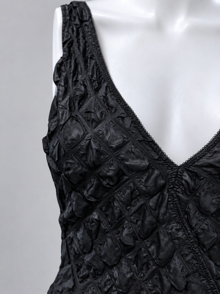 Gianni Versace Intimo textured black bodysuit