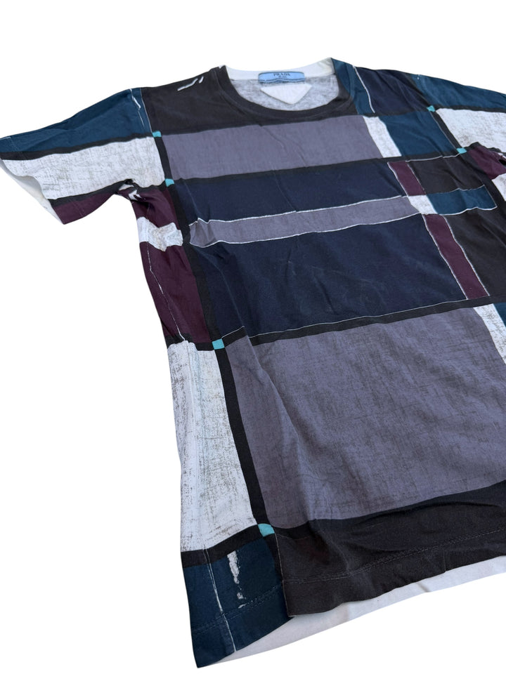 Prada Milano geometric print t-shirt small