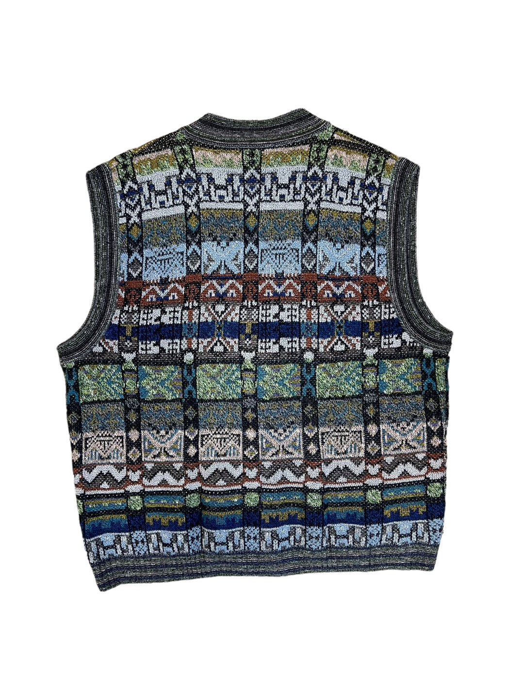 Vintage knit button vest Men’s Extra Large