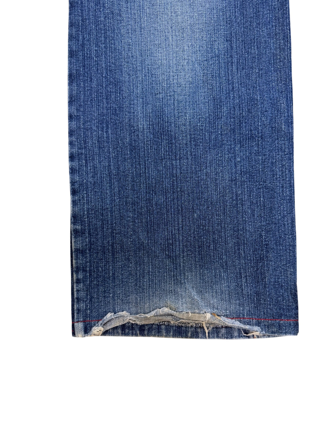 Blu Diesel logo panel wide leg jeans