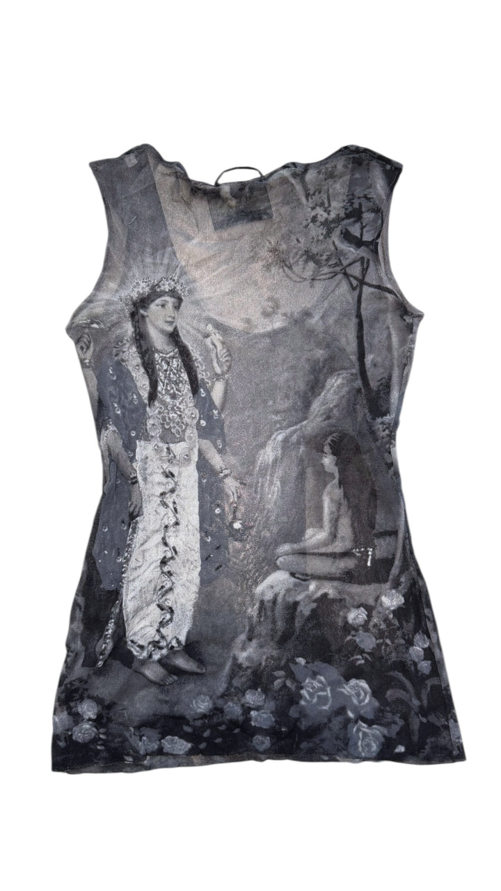 Jean Paul Gaultier Hindu Goddess sheer mesh top