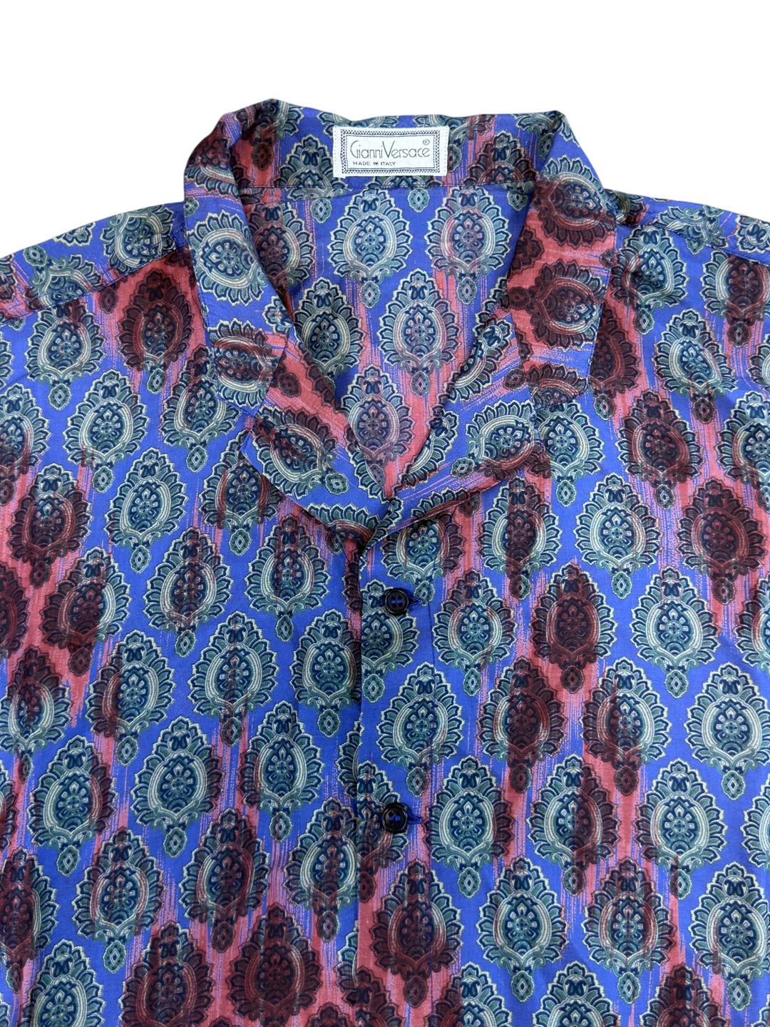 Gianni Versace silk paisley print shirt