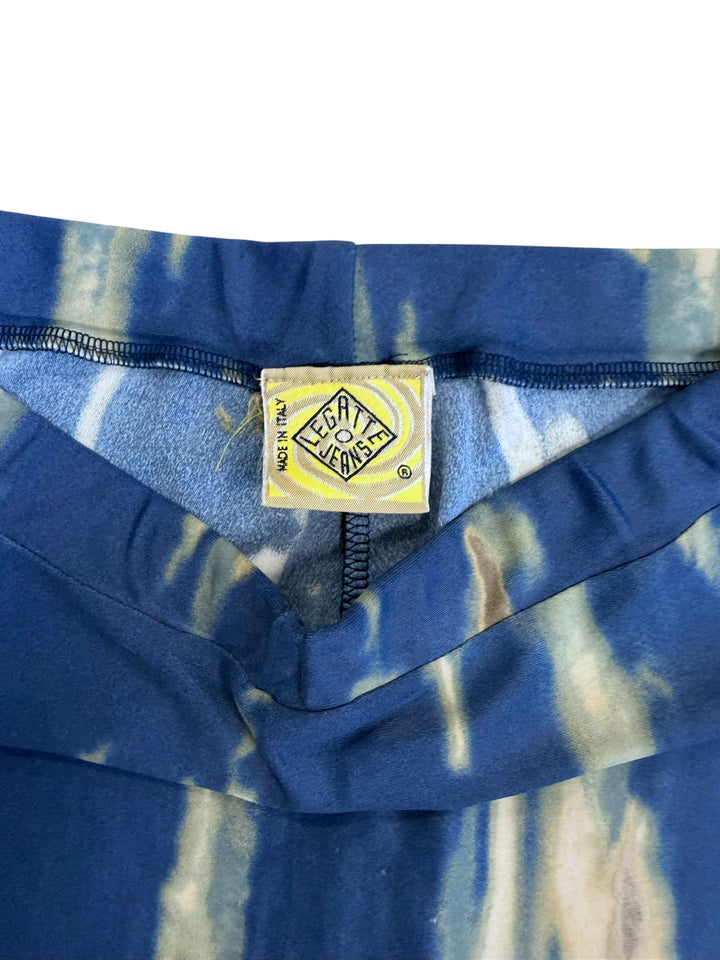 Legatte jeans tie dye patterned skirt