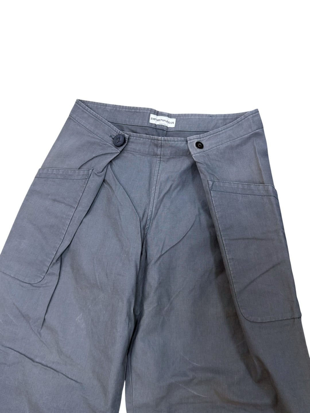 Emporio Armani vintage wide leg wrap trousers