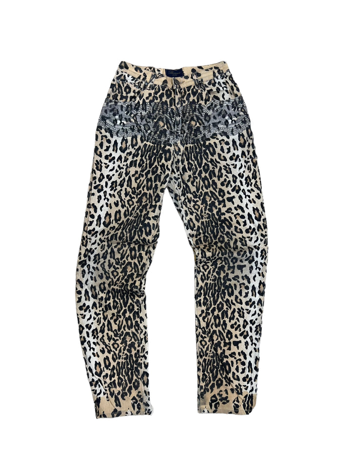 Blumarine High Waist Leopard Jeans Women’s Small(36)
