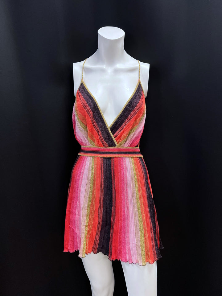 Missoni Multicolor Metallic Knit Midi Dress