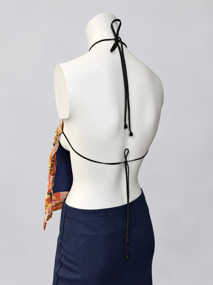 Nolita reversible embroidered halter top