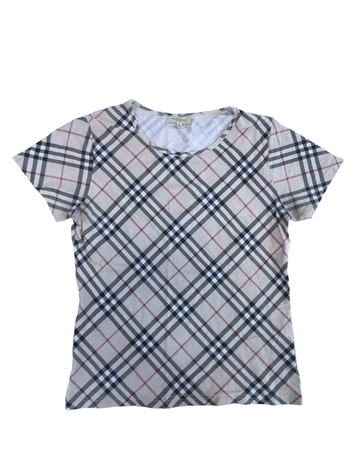 Burberry vintage nova check stretch t-shirt