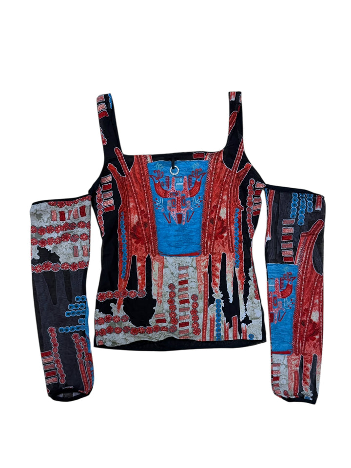 Save The Queen Mesh Top Large