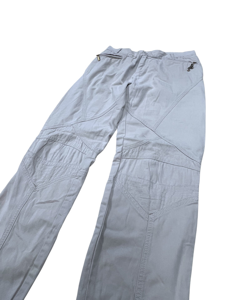 Just Cavalli cotton pants with snake zipper detail small(eu36)